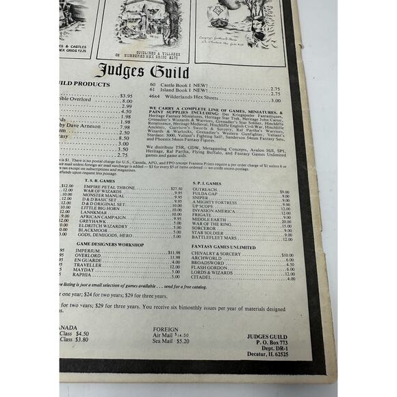 Judges Guild Campaign Hexagon System Dungeons & Dragons 1976 D&D - Picture 14 of 14